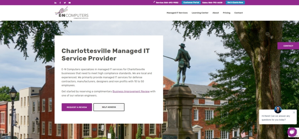 Top Charlottesville outsourced IT services - E-N Computers Top Charlottesville outsourced IT services - E-N Computers