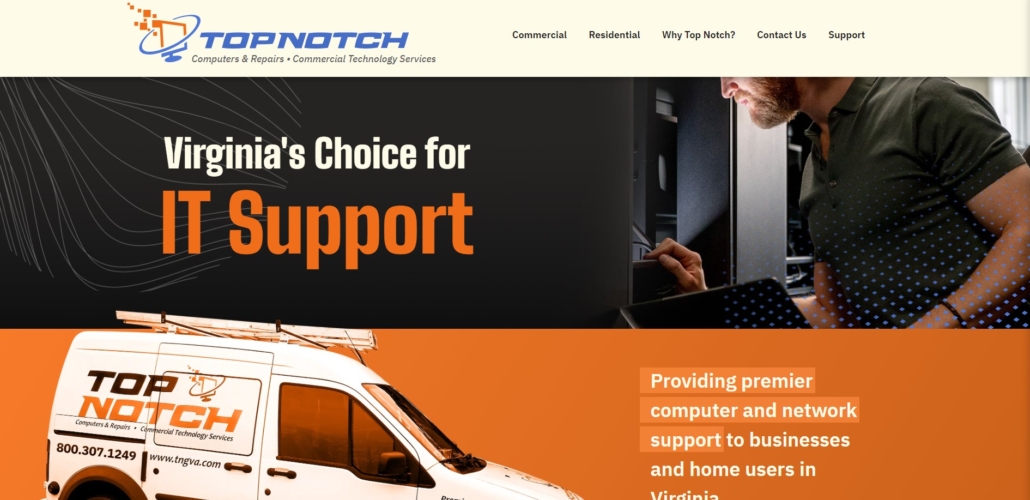 Top Notch - Best "as needed" Charlottesville IT service Top outsourced IT Charlottesville - Top Notch