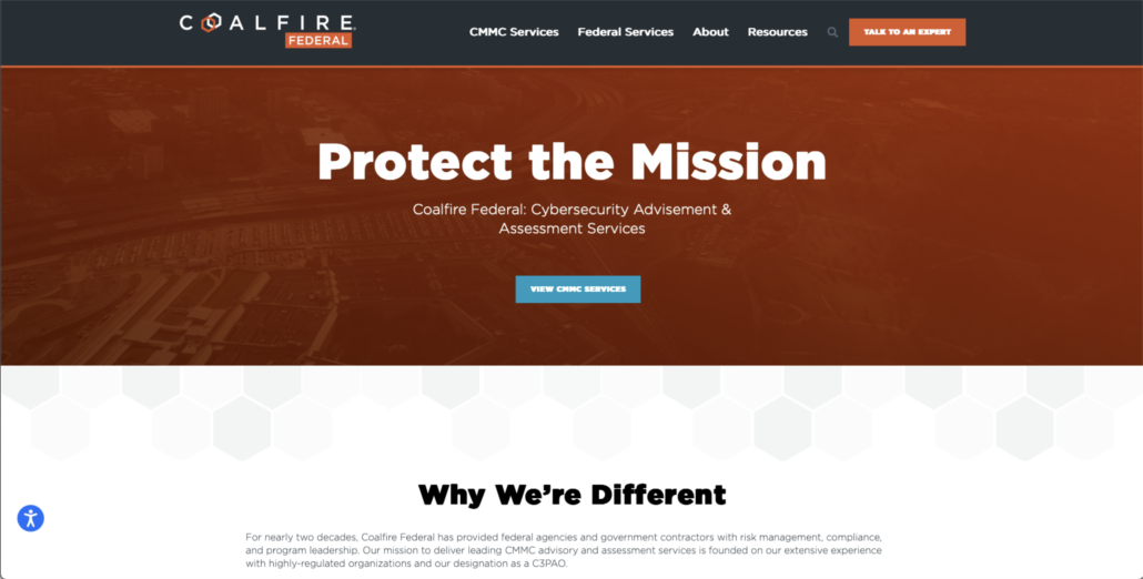 Coalfire Federal - best Washington DC CMMC registered practitioner organization Coalfire Federal home page - best Washington DC CMMC registered practitioner organization