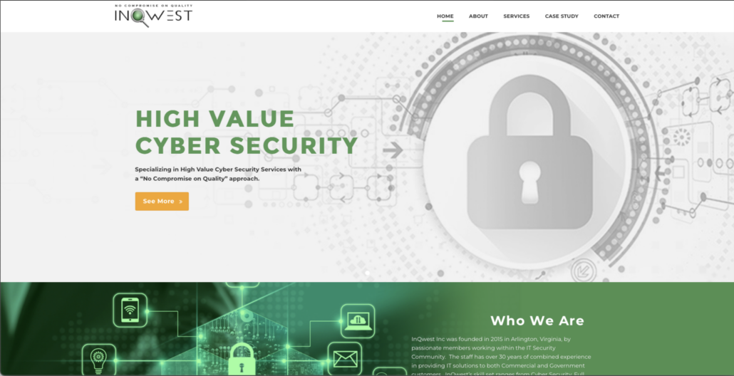 InQwest - best Washington DC CMMC registered practitioner organization InQwest homepage - best Washington DC CMMC registered practitioner organization
