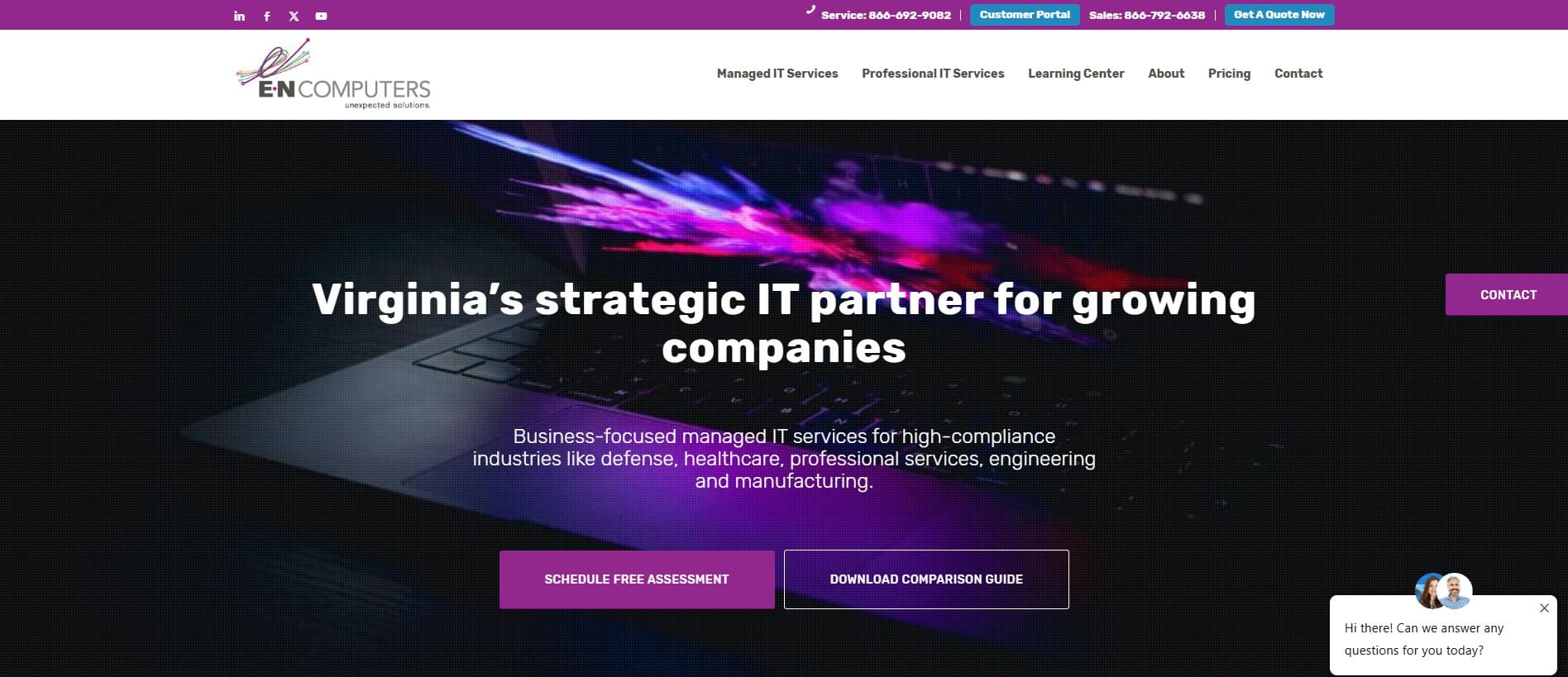 E-N Computers - best CMMC managed IT service providers Washington DC metro area - best CMMC managed IT service providers Washington DC metro area